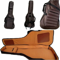 tas gitar / gigbag gitar elektrik premium dark brown