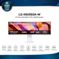 Monitor LED LG 49U950A-W White 49" Nano IPS DQHD 5120x1440 144Hz 3800R USB-C 90W 98%DCI-P3 Speaker I