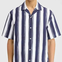 POLO SPORT - Kemeja Stripe Oversized 70.7001.38 - Navy M