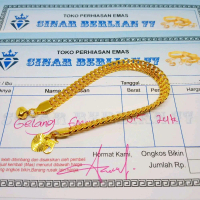 GELANG TANGAN MOTIF GELANG TIKAR EMAS MUDA FREE SURAT
