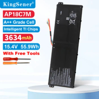 KingSener AP18C7M Laptop Battery For Acer Swift 5 SF514-54G SP513-54N SF313-52 Series 4ICP5/57/79 15.4V 55.9Wh 3634mAh