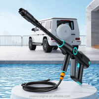 Car Washer Gun Cleaning Machine Cordless Power High Pressure 20V Wireless Portable High Pressure Water Spray Gun