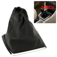 10PCS Gearshift Lever Cover And Frame Car Gear Stick Gaiter Boot PU Leather Dust Cover For Ford Focus 05-2012 Excellent