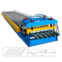 Glazed Tile Roll Forming Machine Tile Roofing Sheet Roll Forming Machine Step Tile Roofing Sheet Making Machine