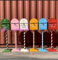 特價✅價復古郵箱  立式鐵皮信箱 意見箱 信報箱 家居裝飾拍攝活動道具