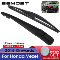 BEMOST Auto Car Rear Windscreen Wiper Blade Arm Natural Rubber For Honda Vezel 255mm Hatchback Year From 2015 2016 2017 2018