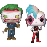 DC Suicide Squad Joker &amp; Harley Quinn Death of Family Punk Ver. Figure Collection Vinyl Doll Model Toys