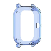 Protective Case for Xiaomi Huami Amazfit GTS Watch Soft Silicone Shell for Amazfit GTS Cover A1913 Clear Blue