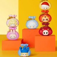 Pop Bean Fortune Bag Series Mini Dolls Cute Anime Figure Kawaii Desktop Ornaments Surprise Mystery Box Girls Birthday Gift