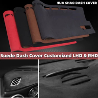 Dashboard Dash Mat Cover Suede Pad Interior Instrument Panel Accessories For Toyota Previa Estima Tarago R32 R30 R40 2001 - 2005