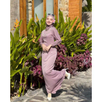 Calendula dress gamis pesta (READY STOCK )bridesmaid ready seragam Dress satin dress Kondangan gamis