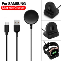 Fast Charger Cable For Samsung Galaxy Watch 6 5 Pro 4 Active 2 Charging Dock Bracket USB/Type c Charger For Galaxy Fit 2 SM-R220