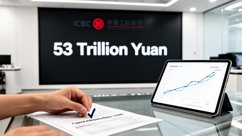 中国工商銀行の2025年総資産が初の53兆人民元突破、純利益は0.74%の