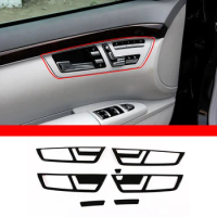 For 2008-2012 Mercedes-Benz S-Class w221 ABS car door handle decorative frame cover sticker car interior accessories LHD