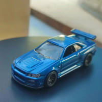 hotwheels hw hot wheels nissan skyline gt-r r34 biru blue fast and furious fnf premium loose