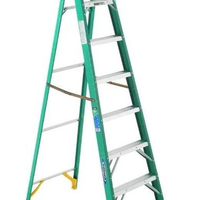 Tangga Fiber Glass 8 Step 2.4M Werner Tangga Lipat Krisbow 8/2.4M Green Fiberglass KW0102177
