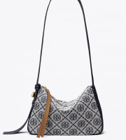 Tory Burch 湯麗柏琦 T MONOGRAM 小號 ROMY 單肩包 177911-405 深藍色 1pc