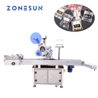 ZONESUN XL-T832 Automatic Sticker Adhesive Plane B Tag Food Paper Book Large Plastic Film Flat Packing Labeling Machine