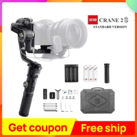 Zhiyun Crane 2S 3-Axis Handheld Gimbal Stabilizer Bluetooth 5.0 for Canon for Sony Nikon DSLR Camera Crane2S for Ronin S