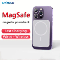 Magnetic Wireless 10000mAh Power Bank 22.5W PD20W Fast Charger Portable External Spare Battery Powerbank For iPhone 15 14 Xiaomi