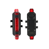 【夜間騎車】USB充電LED自行車警示燈2入(防水 後燈 腳踏車燈 安全燈 單車燈 自行車尾燈 自行車配件)