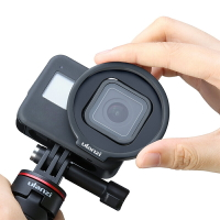 G8-6適用Gopro運動相機配件偏振鏡ND減光鏡52mm濾鏡轉接環支架狗8拍照攝影gopro8專用配件