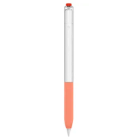 For Apple Pencil 2 Case Touch Pad Stylus Pen Protective Cover Silicone Case Sleeve Portable Pouch Si Case Cover-Orange
