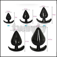 Butt Plug Trainer Soft Silikone Penyumat Area Belakang Bisa Untuk Pria Wanita NO 1 HITAM