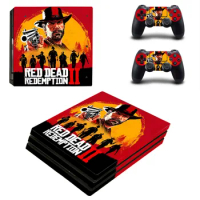 Game Red Dead PS4 Pro Skin Sticker Decal Cover For PlayStation 4 PS4 Pro Console &amp; Controller Skins Vinyl