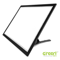 【GREENON】USB充電觸控調節打光描圖板-A3支架款 設計製圖 繪圖墊板 LED臨摹畫板