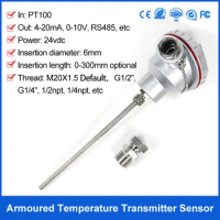 4-20Ma Smart Pt100 Temperature Transmitter With Rtd Sensor K Type Thermocouple