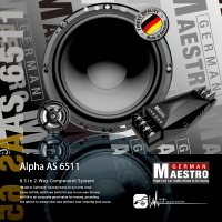 德國大師 Maestro AS 6511 專家級 6.5吋二音路喇叭 德國製造 汽車音響
