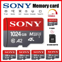 SONY Micro SD Card Memory Class 10 High Speed 1024GB 4K Ultra-HD Video A2 TF Flash Card MicroSD for Xiaomi Camera Phone Drone