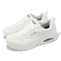Skechers 休閒鞋 Uno Rugged-Wat-Air-Proof 男鞋 白 防潑水 氣墊 支撐 全白 183048WHT