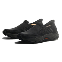 SKECHERS 休閒鞋 RELAXED FIT 牛仔黑 瞬穿 固特異 男 204809BLK