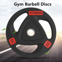 1Pcs 2.5-20kg Gym Fitness Rubber-covered Barbell Disc Plates Apply to 50mm Diameter Pole Lift Training Equipment Weight Exercise