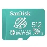 【SanDisk 晟碟】全新版512GB Nintendo SWITCH_2 microSDXC U3 任天堂 專用記憶卡(100MB/s 原廠永久保固)
