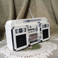 Retro-Inspired Vintage Radio Building Blocks Set:Creative&amp;Educational Toy,Unique Vintage Collectible,Must-Have Home Decor Piece