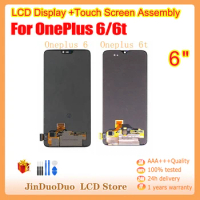 Original For OnePlus 6T LCD Display Touch Screen Digitizer Assembly For Oneplus 6T Display with Frame Replacement A6010 A6013