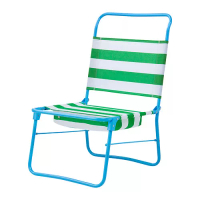 STRANDÖN 海灘椅, 白色 綠色/藍色