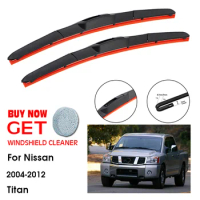 Car Wiper For Nissan Titan 24"+22" 2004-2012 Front Window Washer Windscreen Windshield Silica Gel Wiper Blades Accessorie
