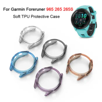 Protective Case For Garmin Forerunner 965 Soft TPU Bumper Shell Cover Protector For Garmin Forerunner 265 265S Case Sleeve чехол