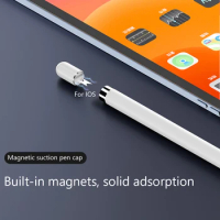3-in-1 Charging Adapter Magnetic Pencil Cap Stylus Nib Set Replacement Built-in Smart Chip Lightweight for Apple Pencil 1