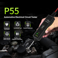 P55 Automotive Circuit Tester Car Electrical System Short Tester 12-24V DC Flashlight Component Activation/Continuity Testing