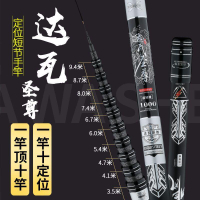 【全球優品匯】[戶外2023]達瓦聖尊五定位魚竿手竿7.2/8/9/10米碳素超輕超硬28調短節溪流竿 3YZ9