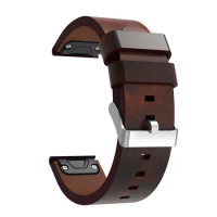Watch Strap 26mm For Garmin Fenix 5x 3 Watch Band Quick install Genuine Leather Wrist Band Bracelet Watchband For Garmin Fenix 3