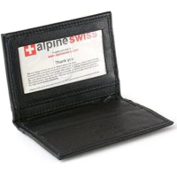 【預購Alpine Swiss】2017瑞士薄型悠遊卡名片黑色皮夾-網(預購)