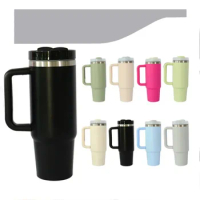 30oz Handle Cup Cup Double Layer 304 Stainless Steel Heat and Cold Insulation Large Ice Cup Mug