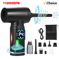 120W 110000RPM Electric Air Dusters Cleaner 7500mAh Electric Air Duster Replace Air Can Computer Duster Car Cleaning Supplies