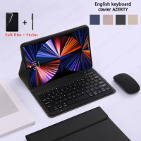 Clavier Azerty for Samsung Galaxy Tab A8 Case 10.5 Keyboard Case for Coque Samsung Tab A8 Case SM-X200 X205 AZERT Keyboard Cover